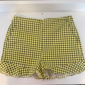 ZARA plaid shorts